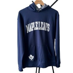 NHL Toronto Maple Leafs Hoodie | Navy | Fleece Lined | Men’s Loose Fit Medium
